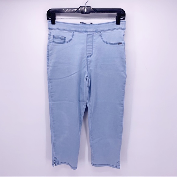 french dressing jeans Denim - NEW FDJ Pull-On Chambray Capri Pants Size 2